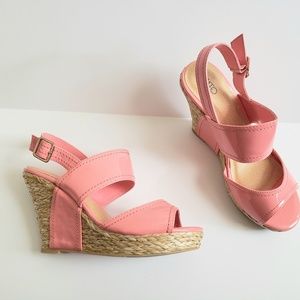 Pink Espadrille Sandals size 9